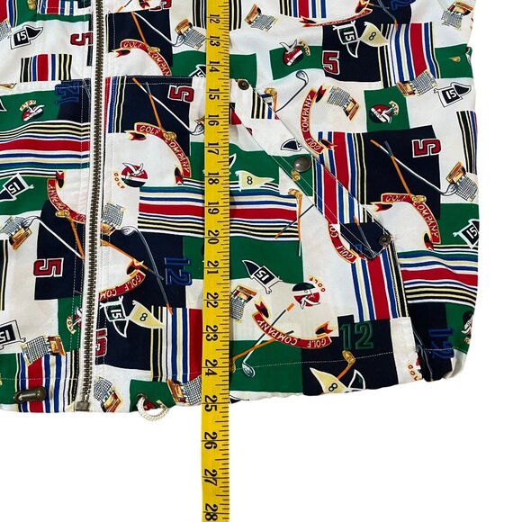 Vintage Payne Stewart Golf Jacket Men's Medium Busy All Over Graphic Full Zip - Picture 4 of 5